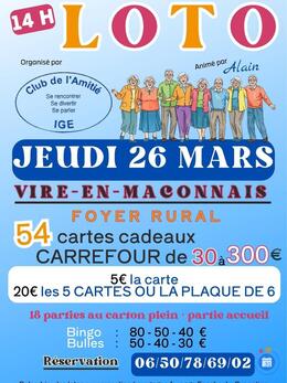 Image du loto Loto Club de L'Amitié d'Igé