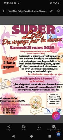 Image du loto Grand loto de l'association le voyage par la danse