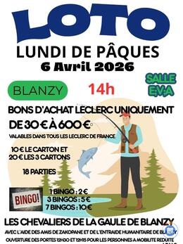 Affiche du loto Loto chevaliers de la Gaule avec l ai des Amis de Zakopanee