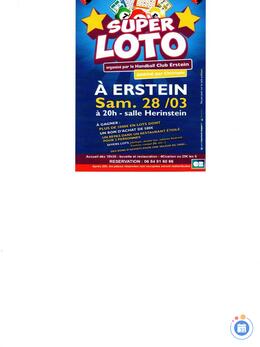 Image du loto Loto handball club Erstein animé par Christophe