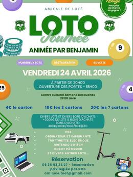 Affiche du loto Super loto de l'amicale luce football (alf)