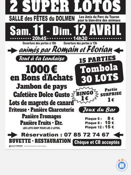 Affiche du loto Super Lotos tout à landaise