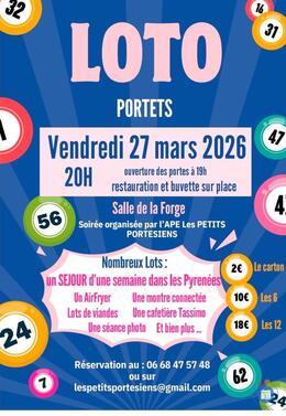 Image du loto Loto de l’APE Des Petits Portésiens