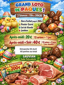 Image du loto Double Loto de Pâques 60 parties