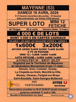 Affiche du loto Loto du territoire de Mayenne de générations mouvement