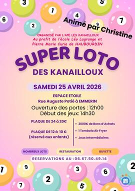 Image du loto Loto APE LES KANAILLOUX