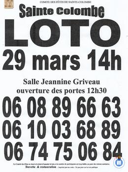 Image du loto LOTO du Comité Des Fêtes
