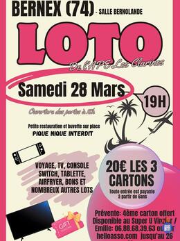 Image du loto Loto de l'ape les clarines