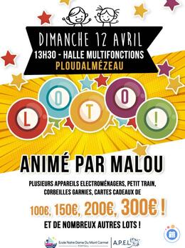 Affiche du loto Loto Ecole Notre Dame du Mont Carmel de Portsall