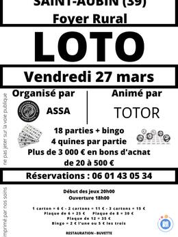 Image du loto Loto de l'AS Saint-Aubin animé par Totor