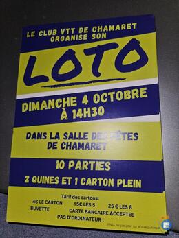 Image du loto Loto du club vtt chamaret