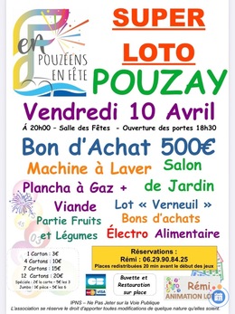 Image du loto Super Loto des Pouzéen en Fêtes animé par Rémi