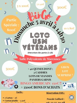 Image du loto Loto de l’USM VÉTÉRANS