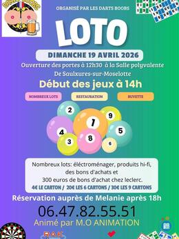 Affiche du loto Loto des Darts Boobs