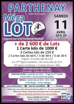 Image du loto Méga Loto du SC Parthenay Handball