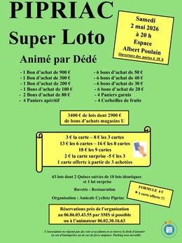 Image du loto Super loto de l'Amicale Cycliste de Pipriac