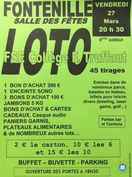 Image du loto Loto Collège F Truffaut Chef Boutonne