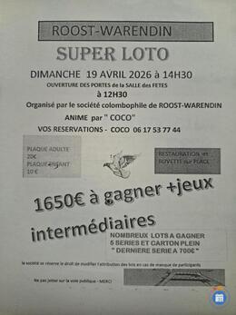 Image du loto Loto colombophile rooswarendin