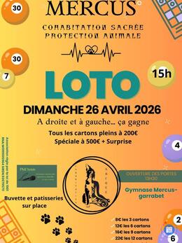 Affiche du loto Loto protection animale