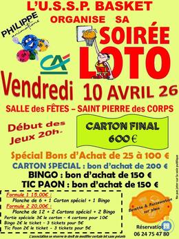 Image du loto Super loto basket st pierre anime par philippe animation