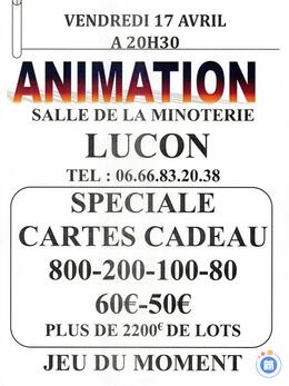 Affiche du loto Soirée Animation Loto Spéciale Carte Cadeau