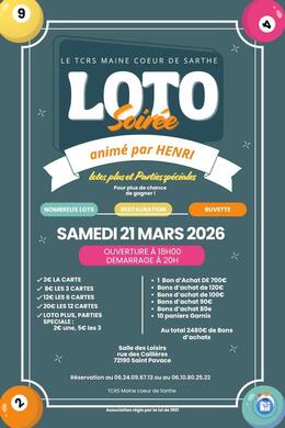 Image du loto LOTO du TCRS Maine Coeur de Sarthe