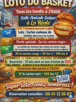 Affiche du loto Loto du basket