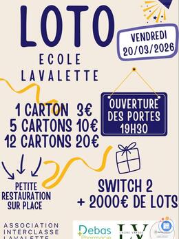 Image du loto Loto de l' école de Lavalette