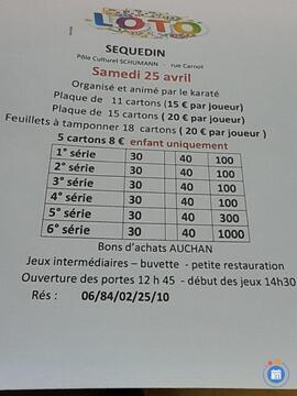 Image du loto loto du karaté