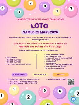 Image du loto Loto des p'tits loups - bois de haye