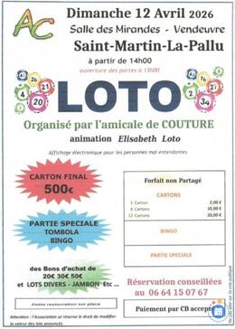 Image du loto LOTO Amicale de Couture animation Elisabeth Loto