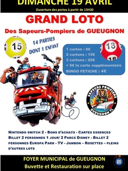 Image du loto Loto des sapeurs pompiers de gueugnon