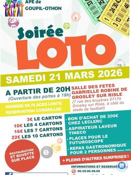 Image du loto Loto de l'APE de Goupil-Othon