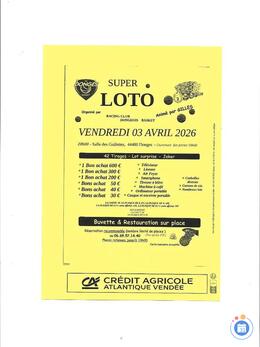 Image du loto Super loto du rc donges basket anime par gilles
