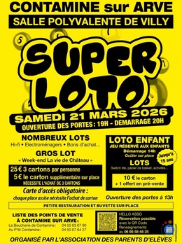 Image du loto Super loto de l’APE de Contamine-sur-Arve