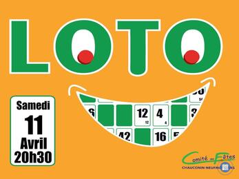 Affiche du loto Loto de printemps du comite des fetes