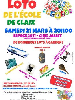 Image du loto Loto des ecoles de claix 16