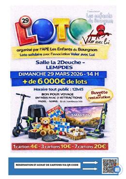 Image du loto Loto solidaire ape les enfants du bourgnon