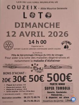 Affiche du loto Loto pour la maladie d alzheimer