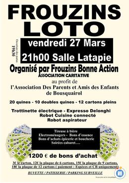 Image du loto Loto caritatif à Frouzins - Salle Latapie