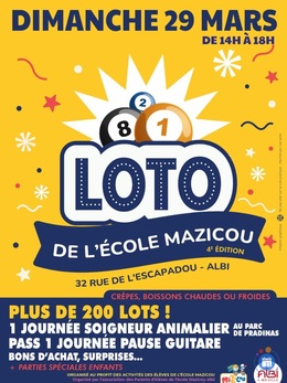 Image du loto Loto ecole mazicou
