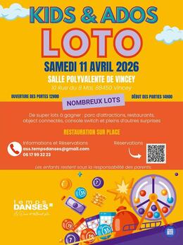 Affiche du loto Loto kids et ados