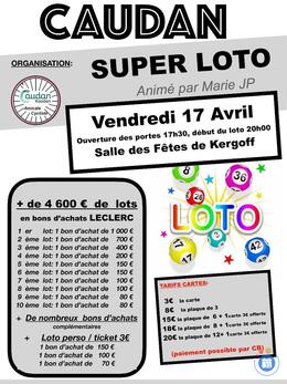 Affiche du loto Super Loto animé par MarieJP Animation