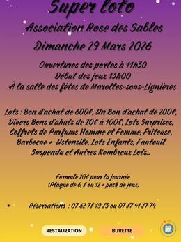 Image du loto Association Rose des Sables