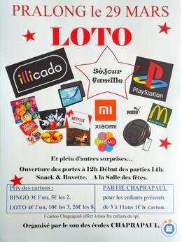 Image du loto Loto chaprapaul pralong