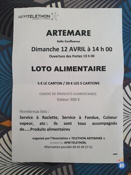 Affiche du loto Loto Alimentaire TELETHON