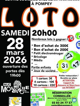 Image du loto Loto de la MJC Mosaïque-Centre Social