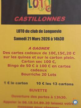 Image du loto Grand Loto Club de LONGUEVIE