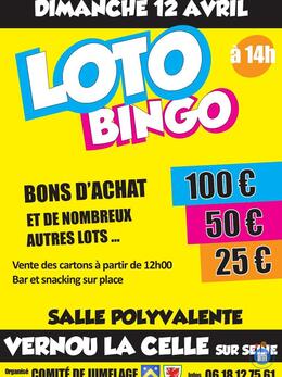 Image du loto LOTO BINGO du Comité de Jumelage Vernoucellois