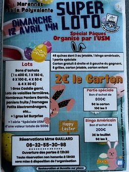 Image du loto Super loto de Pâques de l’USM